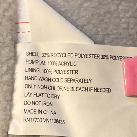 Cat & Jack - kids Pom Pom Insulated Hat Beanie Size OS - Picture 5 of 8